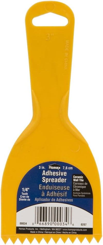 Esparcidor adhesivo dientes 1/4 para cerámica amarillo 3