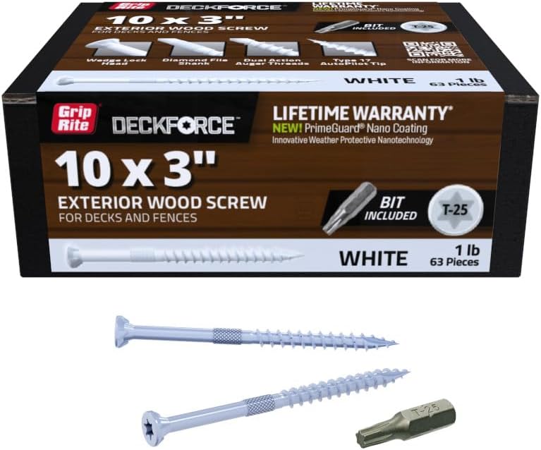 Tornillos madera nano revestidos caja 1lb