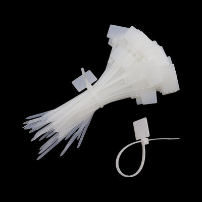 Cordones nylon autoenganchables con etiquetas 100 pzas