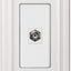 Placa pared coaxial metal fundido blanco