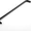 Manija puerta ducha 24" acero inox vidrio negro mate