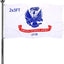 Banderas militares EE.UU. 2x3 blancas doble cara resistente