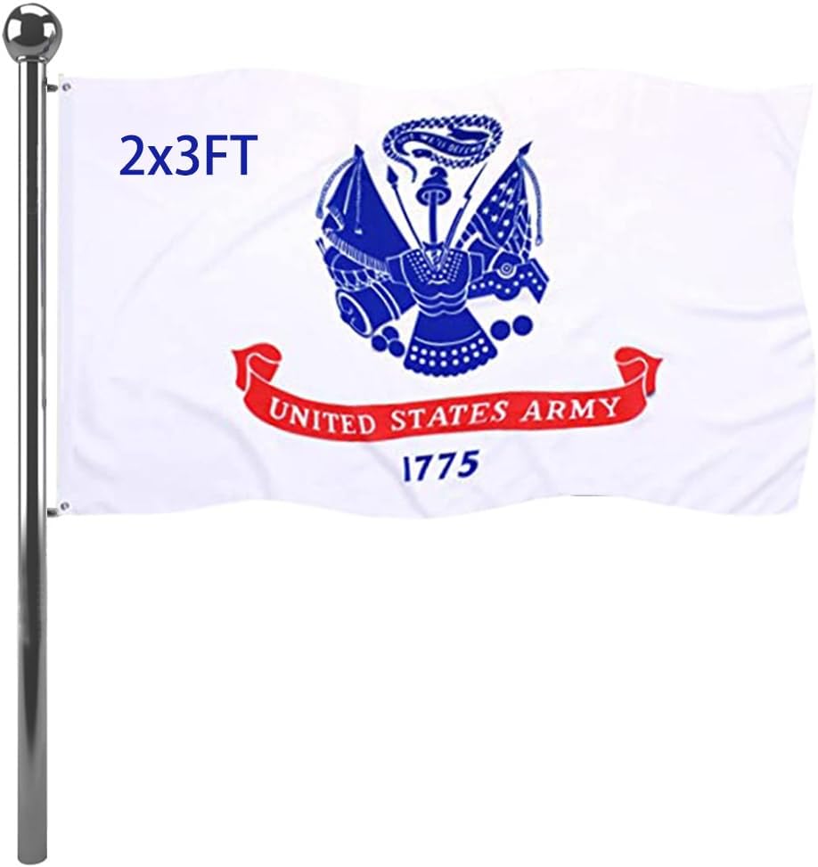 Banderas militares EE.UU. 2x3 blancas doble cara resistente