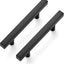 20 Tiradores Acero Inox 5" Negro Mate para Gabinetes