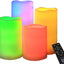 Set 4 velas LED IP65 3x4 a 3x7 varios colores