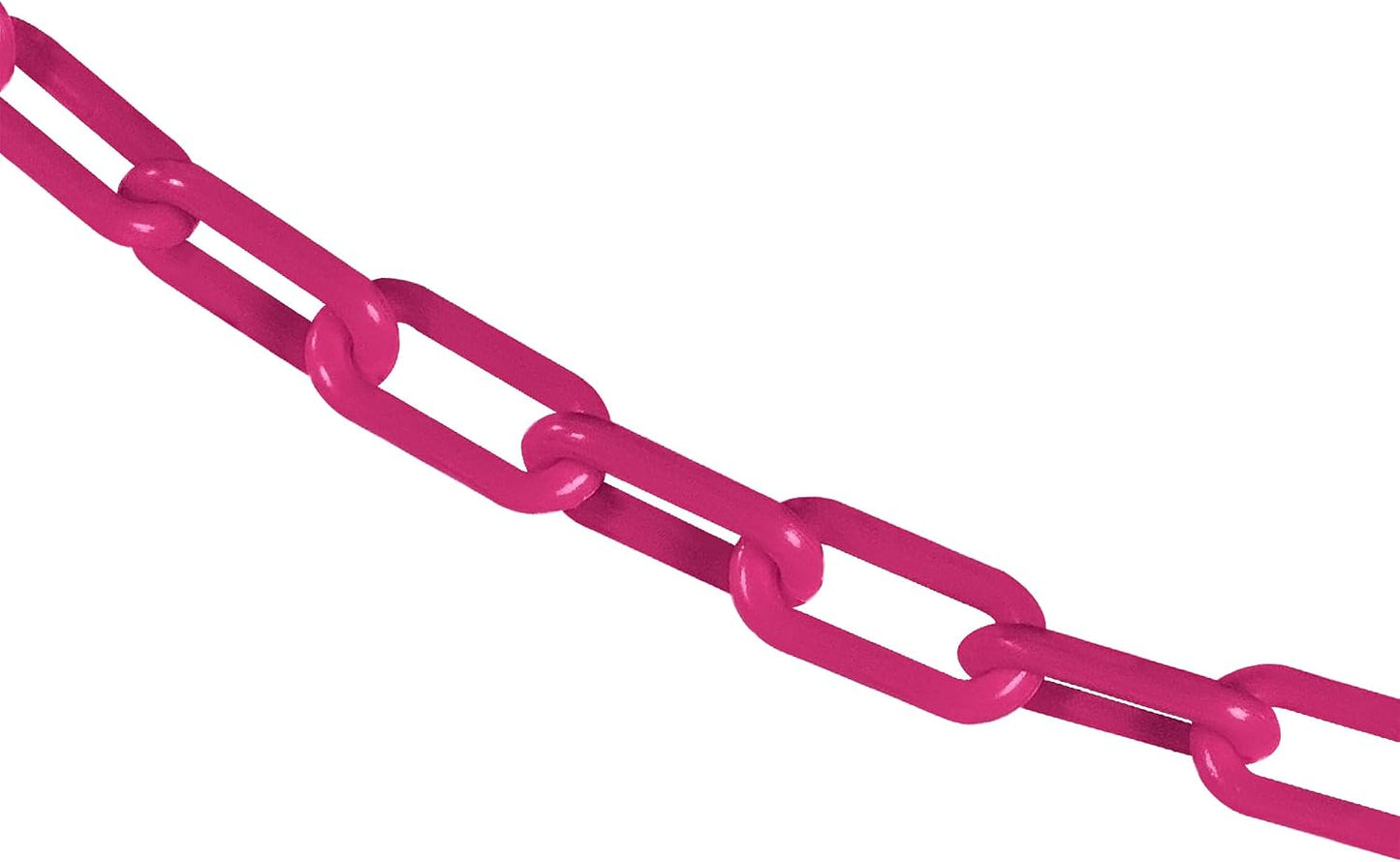 Cadena barrera plástica rosa 1.5pulg 100pies