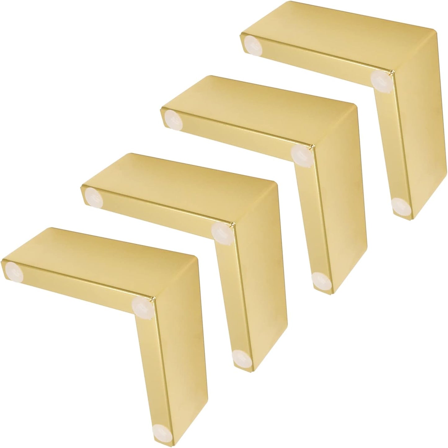 Patas sofá metal L 2pulg color dorado 4 pzas