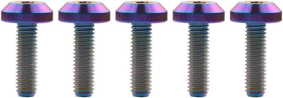 Tornillos titanio M6x15 20 25 30 para bicicleta motocicleta