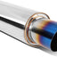 Silenciador universal tubo escape acero inox 4pulg