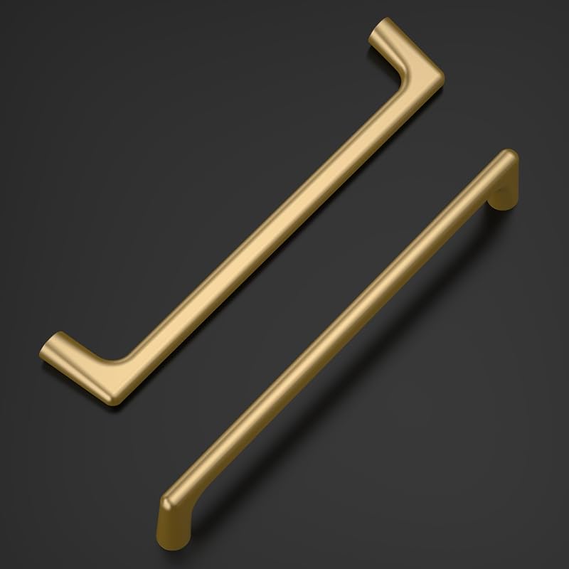 10 Tiradores Bronce Champán para Armarios Cocina 6.3"