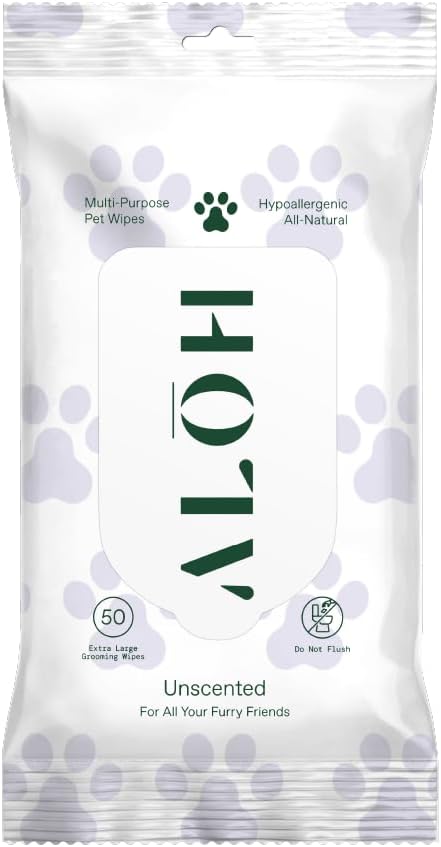 Toallitas multiusos para mascotas sin perfume 50 uds