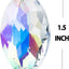 10 Colgantes Cristal 1.5" Prismas FengShui Decoración