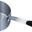 Taza medidora 1/2 taza agarre silicona negra cucharilla acero inox