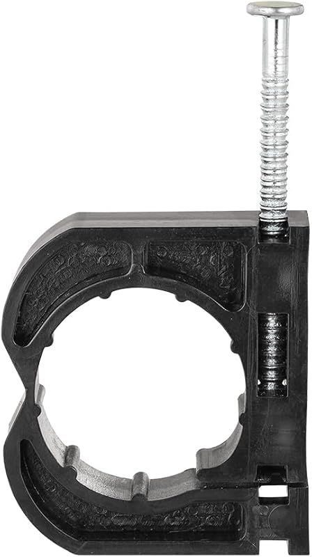 20 Pzas Abrazadera 3/4" S-Caracol J-Hook para Tubo PEX Negro