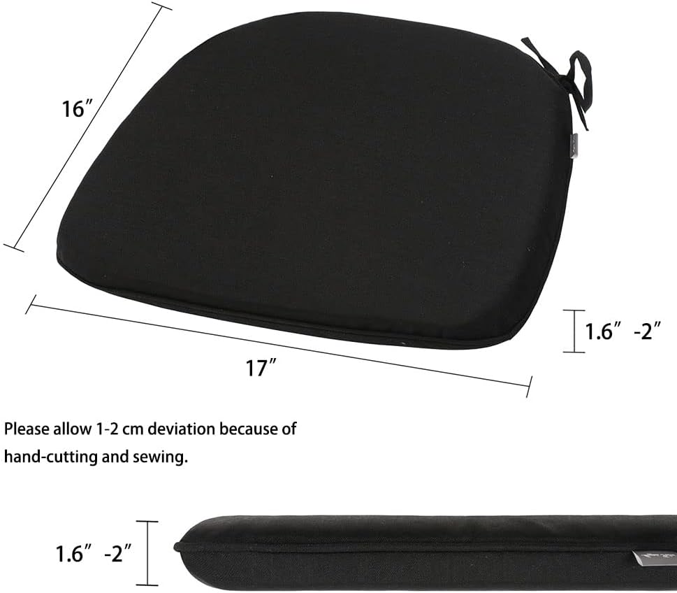 4 Cojines sillas 17x16" impermeables