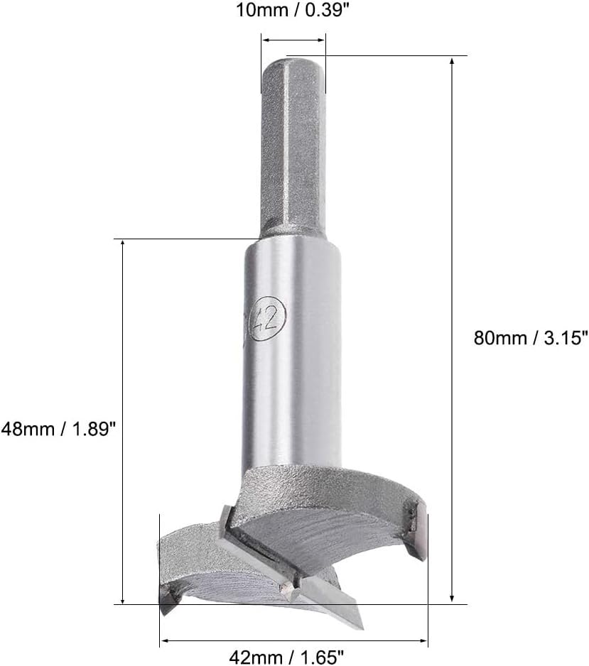 Broca Forstner 1.654pulg carburo madera 2uds