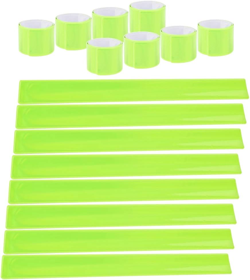 20 Bandas Reflectoras Fluorescentes para Niños y Adultos