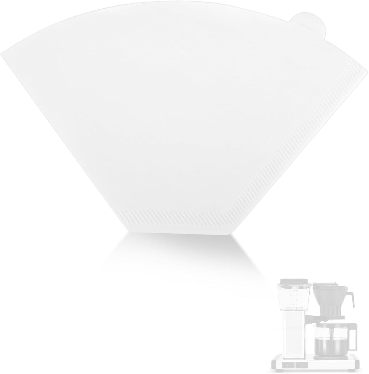 100 filtros de café para Technivorm Moccamaster en cono no 4 compatible con 8-10 tazas blanco