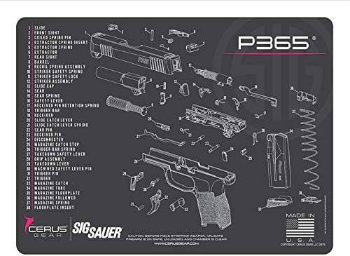 Alfombrilla limpieza P365 rosa comp Sig Sauer