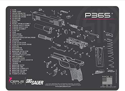 Alfombrilla limpieza P365 rosa comp Sig Sauer