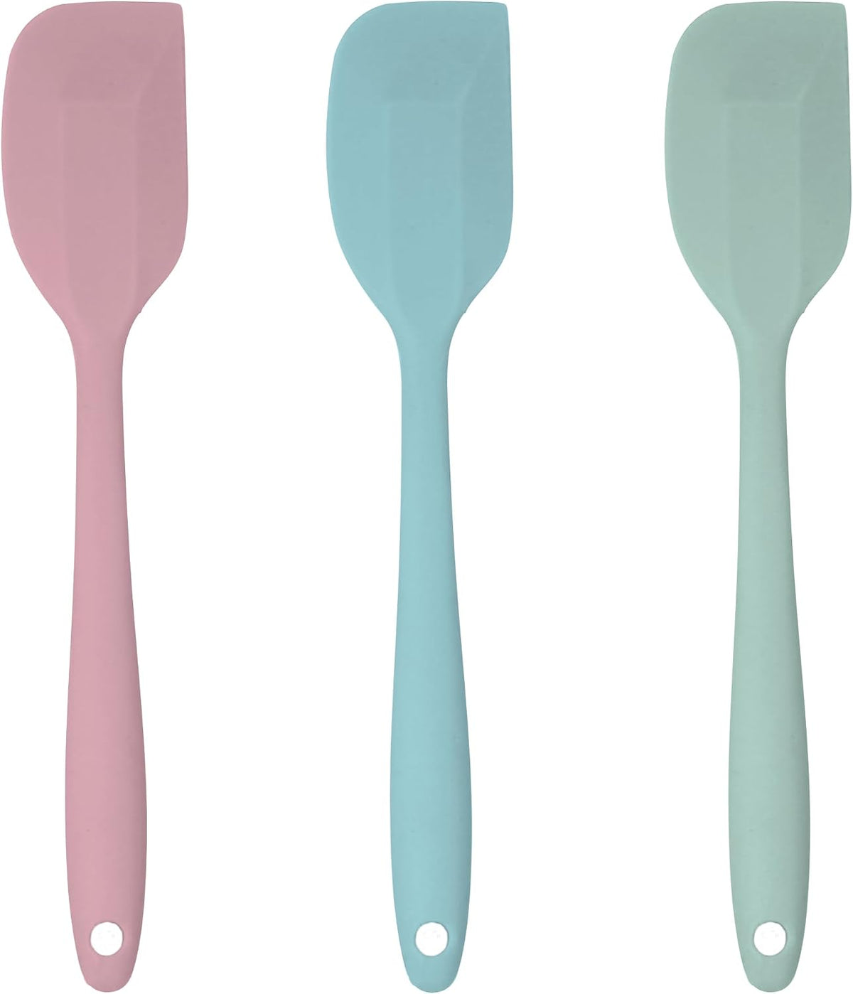 3 Pzas Espátulas Silicona Coloridas para Cocina Antiadherente