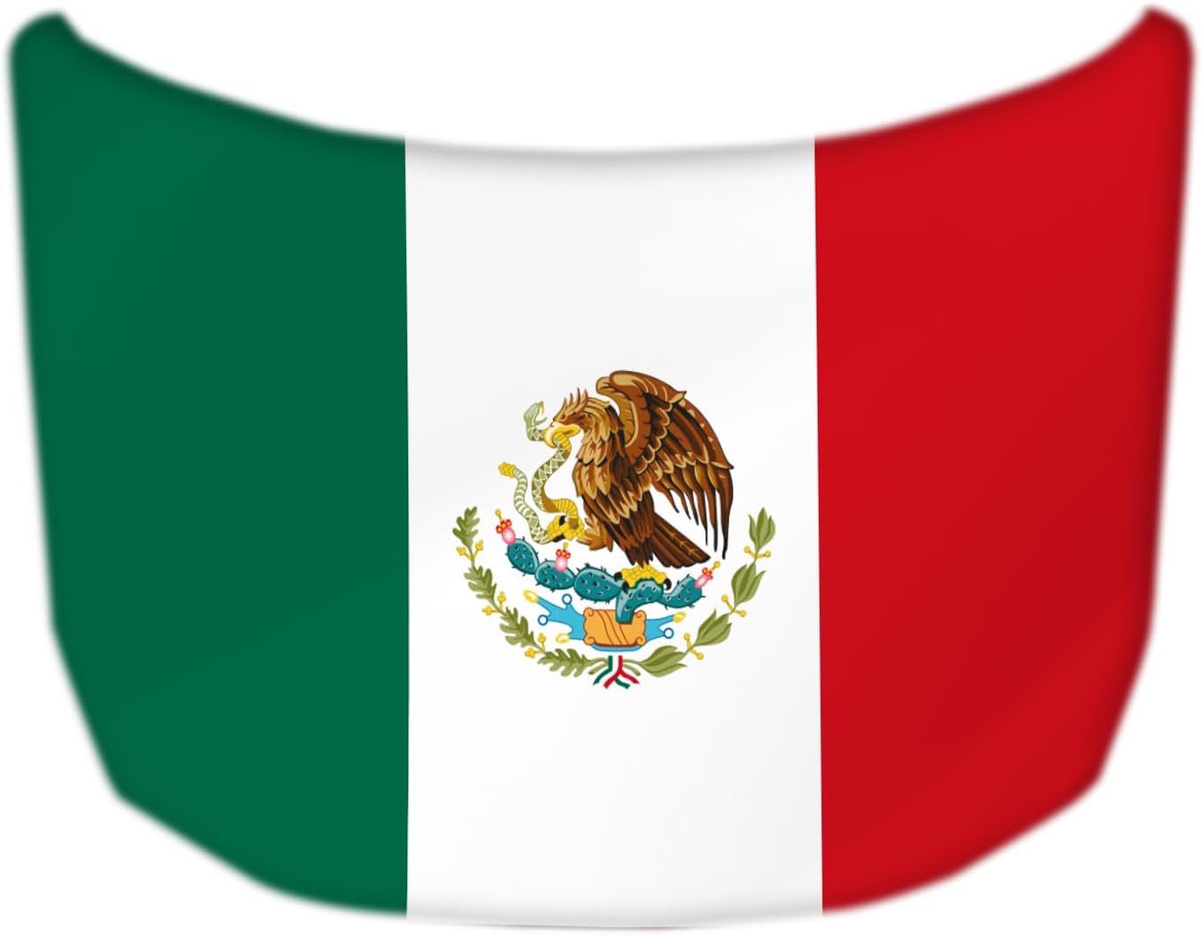 Bandera México cubierta capó auto 3.5x5ft tela elástica
