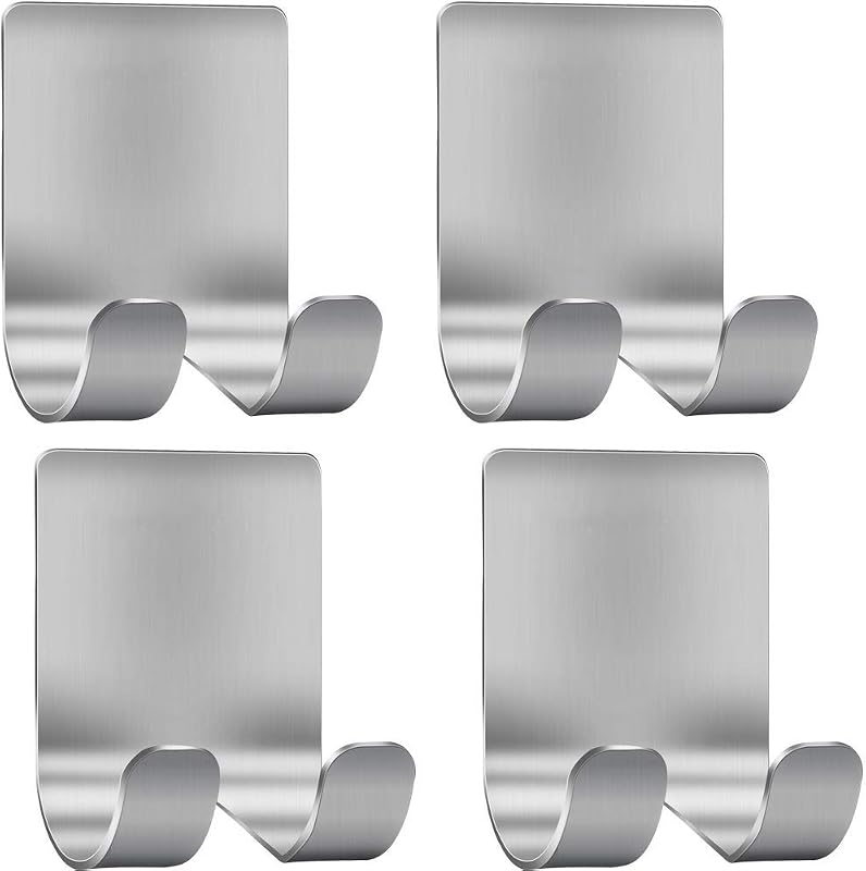 Soporte maquinilla afeitar lujo gancho ducha 4 pzas acero inox