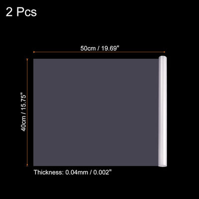 Filtro gel luz estudio 15.7x19.7pulg blanco rojo pack 2