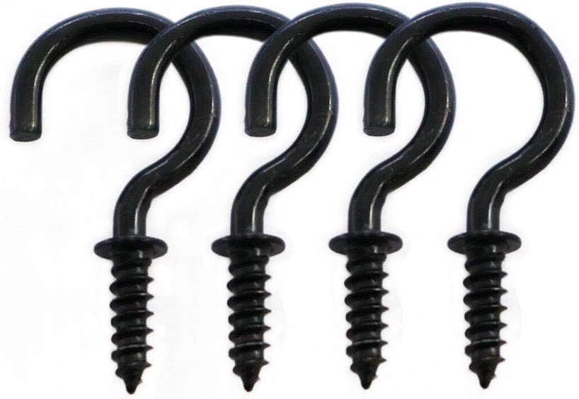 125 Ganchos Techo Rosca Negros 3/4"