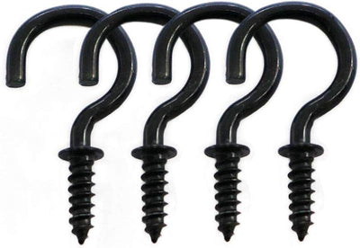 125 Ganchos Techo Rosca Negros 3/4"