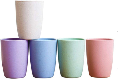 Vaso reutilizable irrompible trigo 12oz multicolor