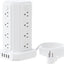 Torre regleta 10 ft 16 tomas 1875 W USB