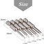 Set 5 puntas destornillador triangular 1.8/2/2.3/2.7/0.118pulg