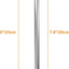 Llave universal chimenea gas 8pulg comp 1/4 y 5/16 pulg cromo