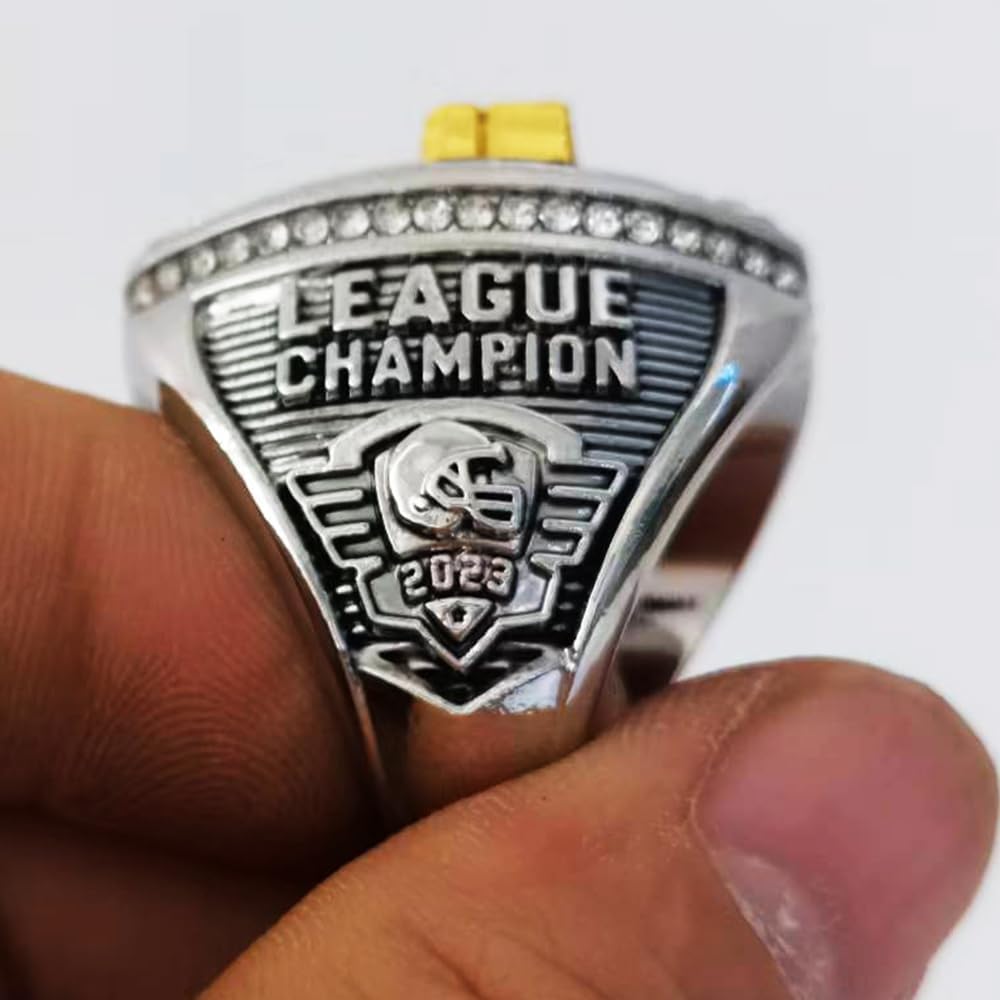 Anillo Fútbol Fantasy 2024 con Baño Oro Plata