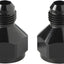 Adaptador 10AN a 6AN aluminio negro pack 2