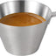 Taza medidora acero inox 2oz para café expreso y salsa