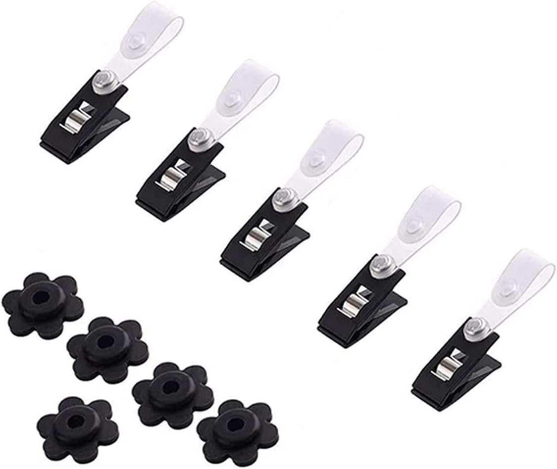 Tapón goma bandera jardín clip ajustable resistente viento set 10