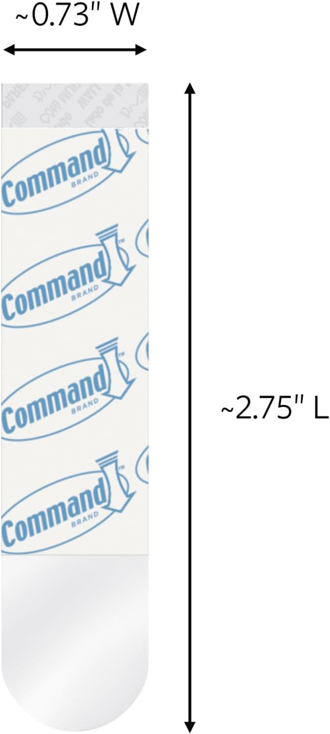Tiras Command recambio medianas transparentes 12 pzas