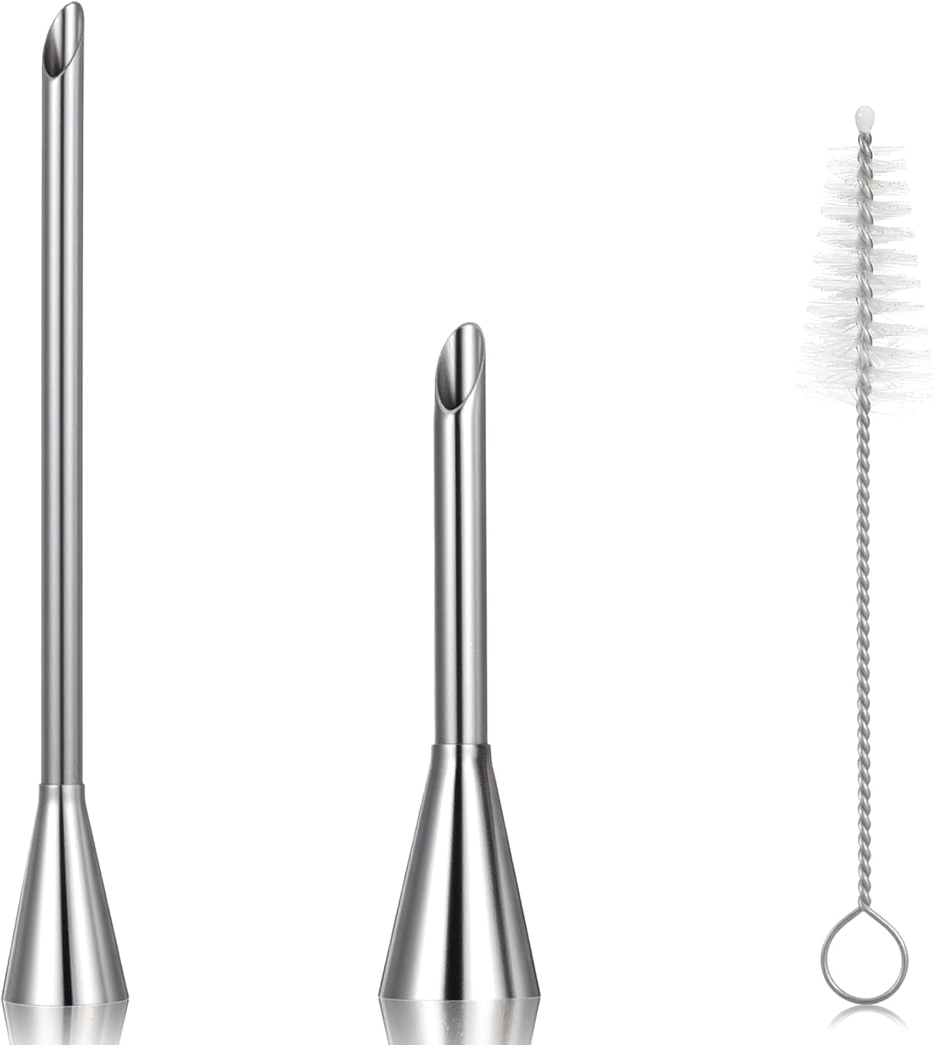 3 Pzas Boquillas Acero Inox Decorativas para Tuberías