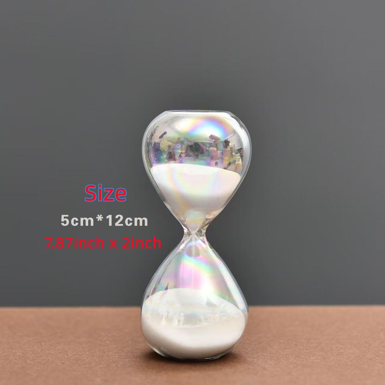 Reloj arena vidrio temporizador 5 minutos para cocina y escuela