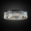 Lámpara colgante cristal moderna 8 luces negro 27.56pulg