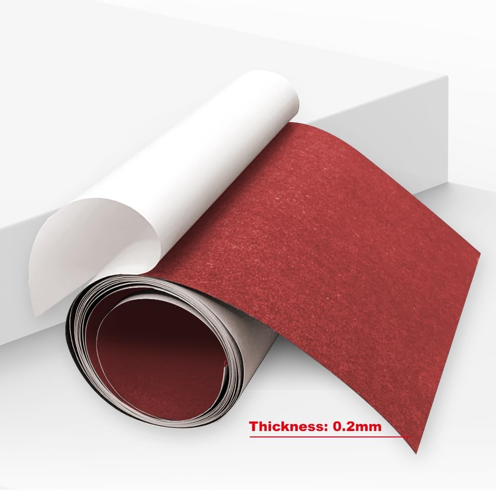 Papel aislante eléctrico autoadhesivo 7.874pulg 9.8ft rojo