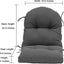 4 Cojines Silla Exterior Impermeables Antiderrap Mimbre Gris
