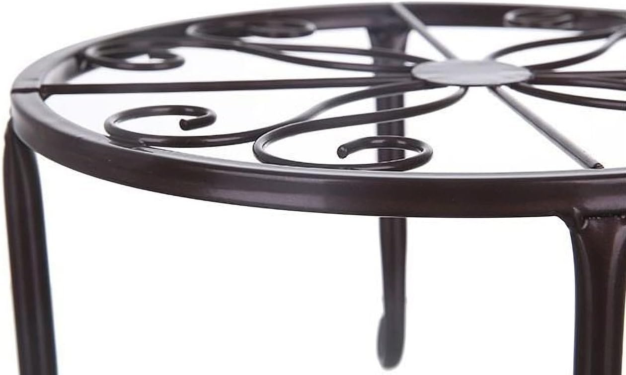 4 Soportes Hierro Resistente para Macetas Prueba Oxido