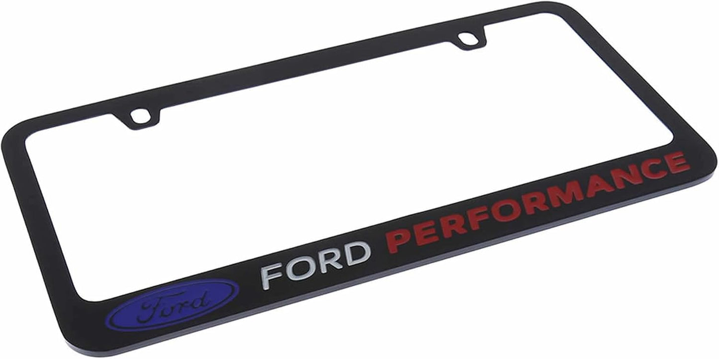 Marco matrícula grabado Ford Performance negro
