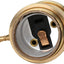 Rosca latón enchufe luz Edison E26 E27 con interruptor dorado pack 2
