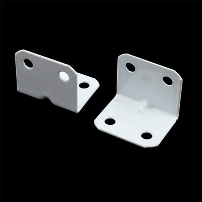 Soporte esquina puerta ventana metal L forma blanco 10pcs