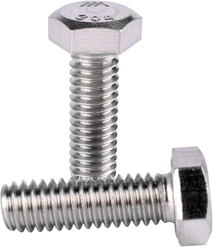 Perno hex 1/2-13 x 2-1/2pulg acero inox 5 pzas