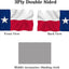 Bandera Texas doble cara 4x6ft resiste UV 2 ojales
